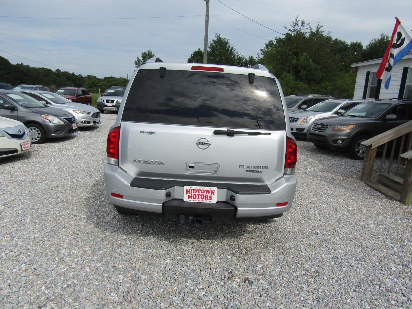 2014 Silver /Black Nissan Armada Platinum 2WD (5N1BA0NF9EN) with an 5.6L V8 DOHC 32V FFV engine, Automatic transmission, located at 15016 S Hwy 231, Midland City, AL, 36350, (334) 983-3001, 31.306210, -85.495277 - Photo#6